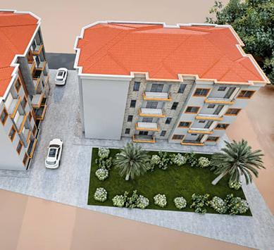 Projet de construction d'un complexe de 2 immeubles R+4 - Yaounde SOA